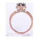 thumbnail image 3 of Anillos de Moissanita de Oro Rosa de 18K de 1 Uds para Mujer Regalo Color D VVS1 Anillos de Diamante Anillos de Plata Esterlina 925 Joyería Anillos de Compromiso de Moissanita con Corazón con, 3 of 8