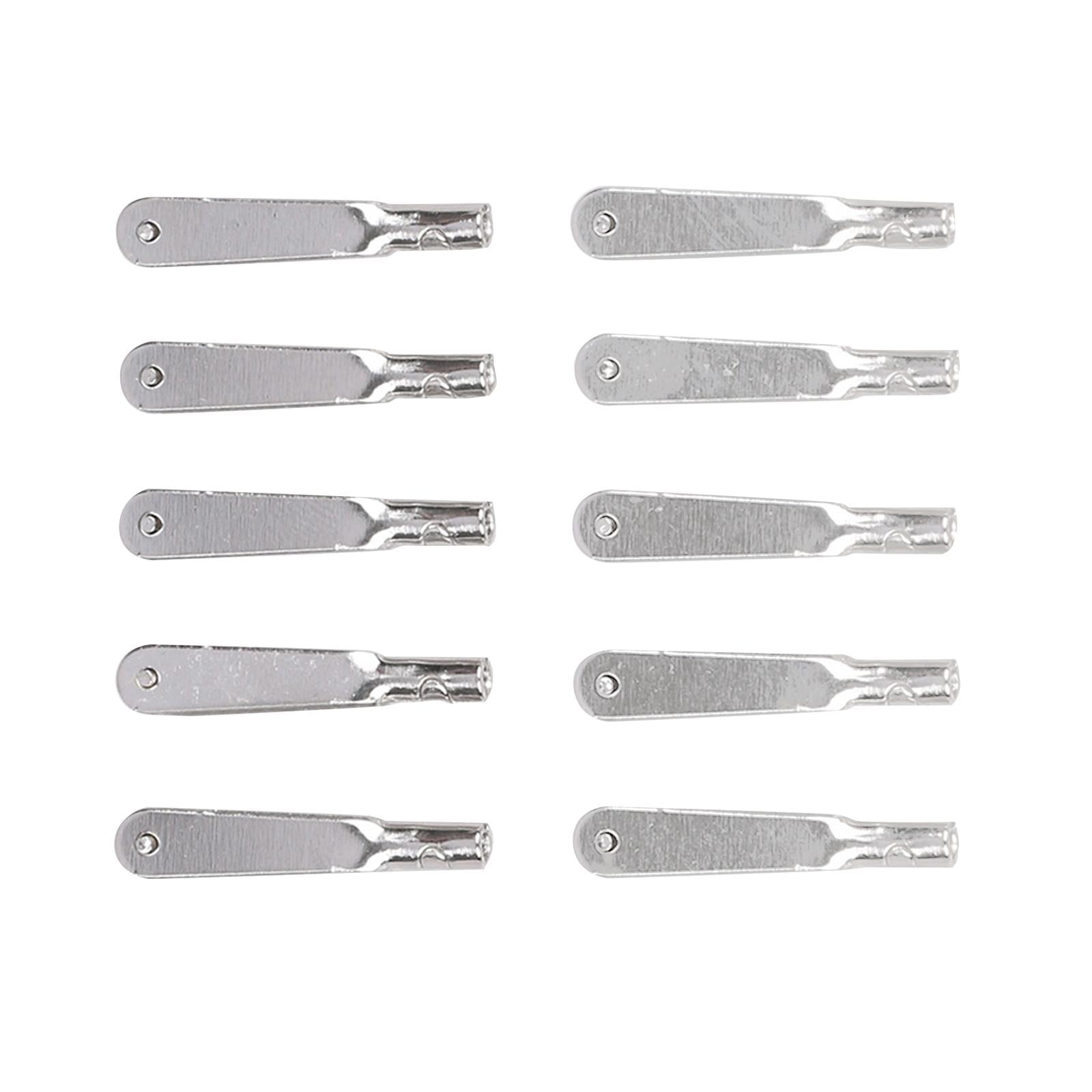 Bothyi - 10x Hebilla De Posicionamiento De Varilla De Tracción Resistente Con Pinza De Metal Para Avión De Control Remoto M2