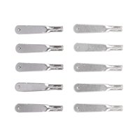 Bothyi - 10X Hebilla De Posicionamiento De Varilla De Tracción Resistente Con Pinza De Metal Para Avión De Control Remoto M2