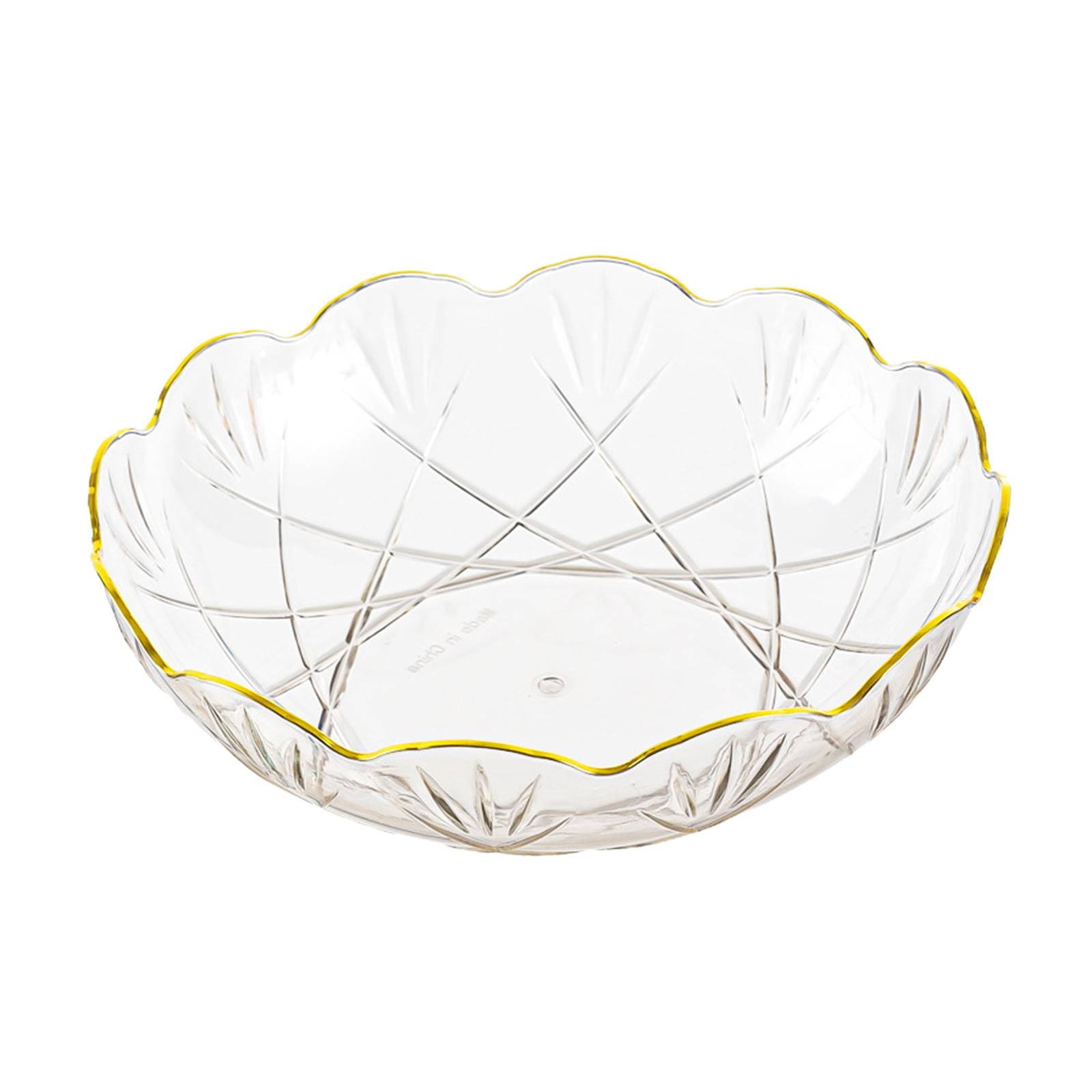 Magideal - Frutero Bandeja De Almacenamiento De Alimentos Bandeja Para Servir Decorativa Multifuncional Para Fiestas Picnic Bandeja De Encimera De 10x3 Pulgadas Transparente