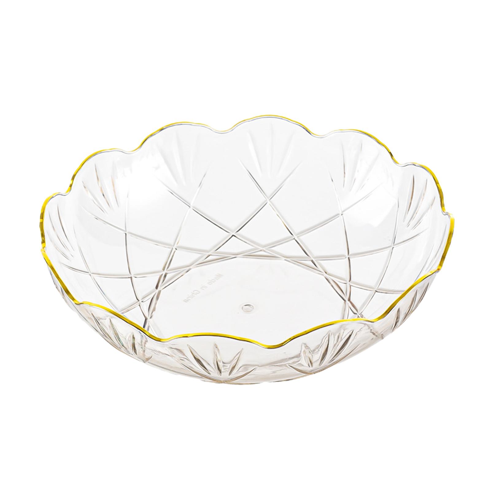 Magideal - Frutero Bandeja De Almacenamiento De Alimentos Bandeja Para Servir Decorativa Multifuncional Para Fiestas Picnic Bandeja De Encimera De 10X3 Pulgadas Transparente