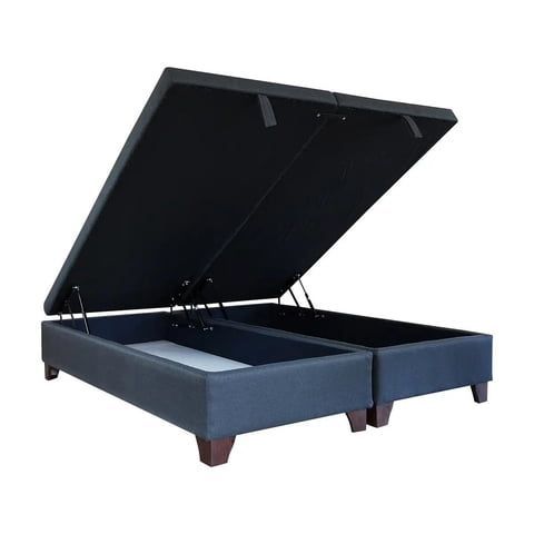 Vitelio - Bases De Camas 2 Plaza Baul 190X150Cm Gris