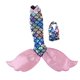 thumbnail image 3 of Mu?eca Vestido De Cola De Sirena Y Cuello En V Halter Top Para Mu?eca Rosa, 3 of 5