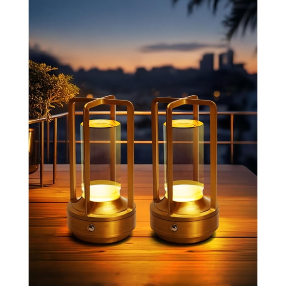 Lámparas de mesa Jinchangming LED inalámbricas recargables de 3 colores