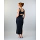 thumbnail image 2 of Vestido largo Negro Halter Rib Fantasy Negro Polemic, 2 of 3