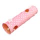 thumbnail image 1 of Kitten Tunnel Puppy Rabbit Mirillas Play Fun Toy Tube Plegable Rosa, 1 of 5