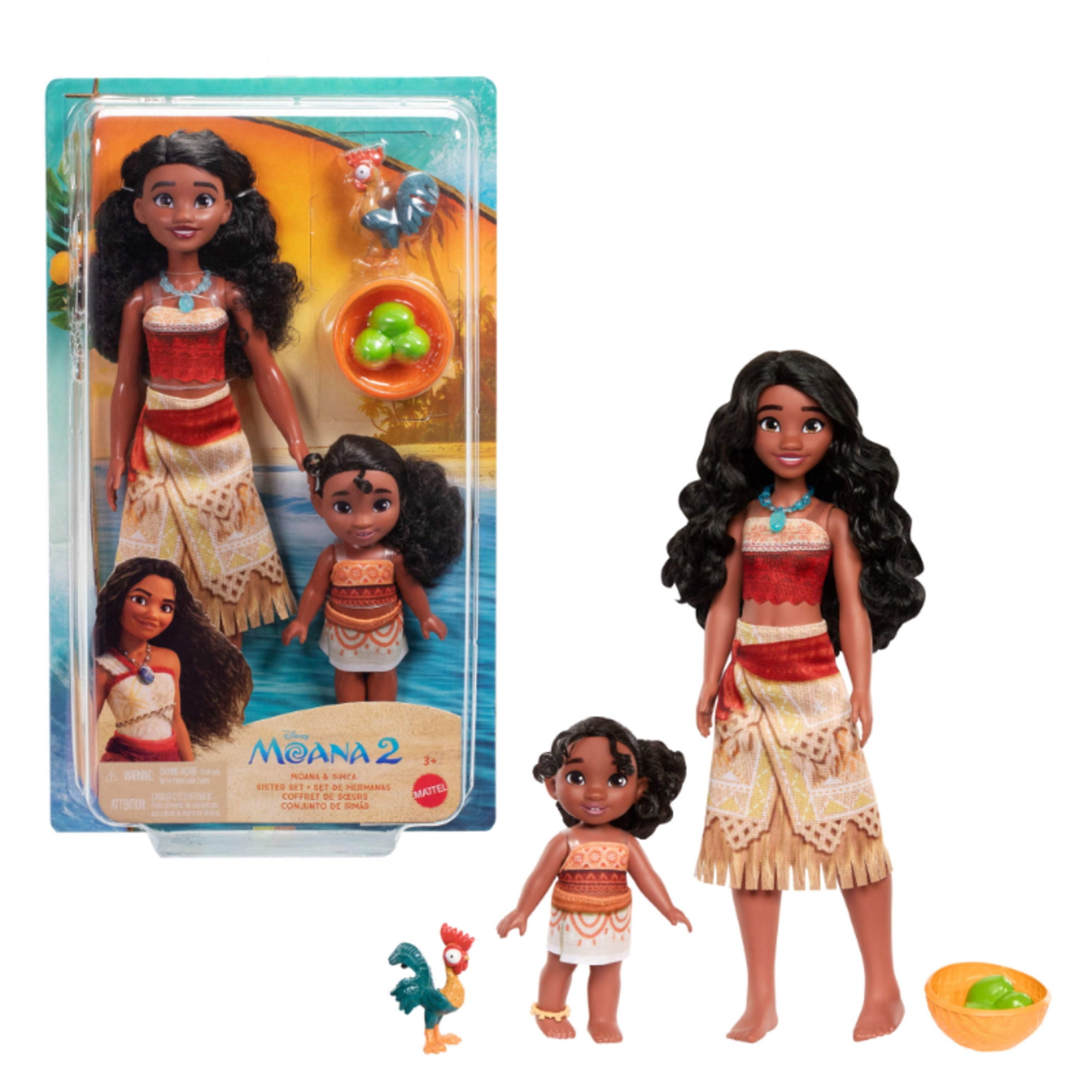 Muñecos Disney Moana 2 Muñecas Moana Simea Heihei Niñas 3+