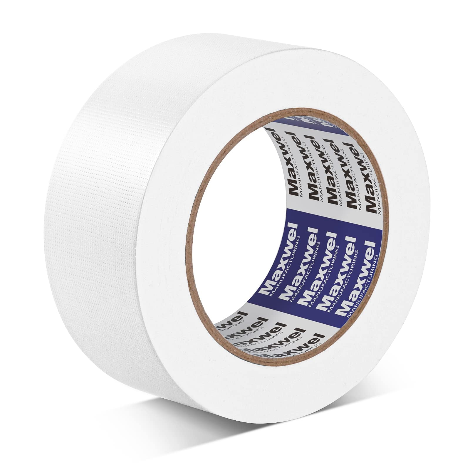 Cinta Adhesiva Maxwel Manufacturing, Blanca, Resistente, 48 Mm X 32 M