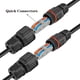 thumbnail image 2 of Conectores de cable Andefu de 2 pines impermeables IP68, paquete de 4, 2 of 7