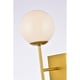 thumbnail image 4 of Aplique de Pared Living District Neri de 2 Luces en Latón y Blanco, 4 of 7