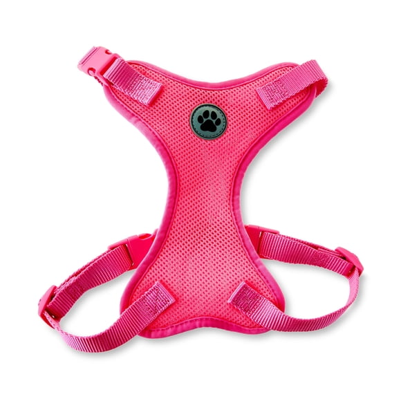 Arnés para Perro Vibrant Life M Rosa, Malla Reflectante 20 a 27 in