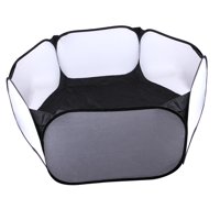 Ioensy - Animal Playpen Ejercicio Interior Gatito Erizos Anti Escape Black