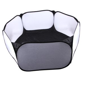 Ioensy - Animal Playpen Ejercicio Interior Gatito Erizos Anti Escape Black