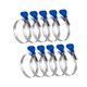 thumbnail image 1 of Abrazadera de manguera POWERTEC 70262, acero inoxidable, 2,5 cm, paquete de 10, 1 of 9