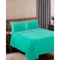 Mylhogar - Sábana De Polar Ultra Suave Máxima Calidez Y Confort Verde Claro King