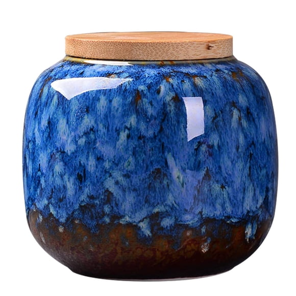Tarro de cerámica para té jessie 66 g con tapa hermética de madera