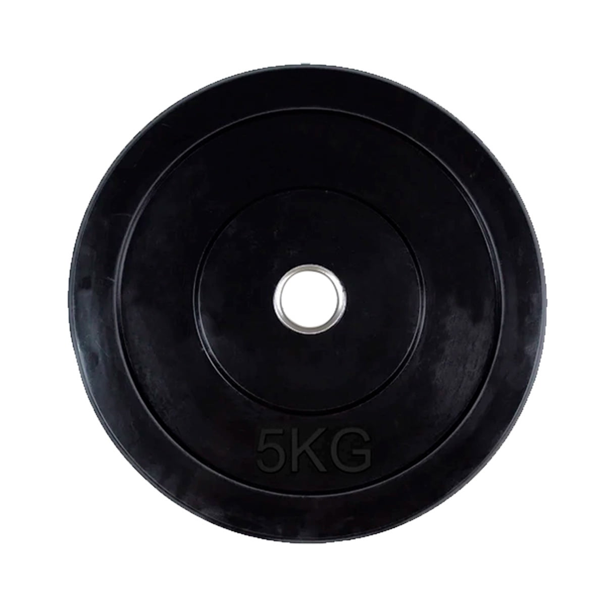 Genérico - Disco Olimpico E-rubber Con Anillo Central 5 Kg