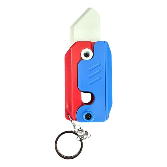 Creativo Pequeño Cuchillo De Rábano Juguete Necesidades Especiales Para Niños Regalo De Vacaciones Con Llavero Rojo
