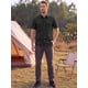 thumbnail image 2 of INSPIRE CHIC Camisa de Hombre de Manga Corta con Botones y Bolsillos Dobles en el Pecho S Negro, 2 of 5