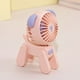 thumbnail image 5 of 1PC Deer/Dog Portable Handheld Battery Powered Fan, 500mAh USB Rechargeable Battery Operated Fan Desk Fan Mini Small Fan, 5 of 5