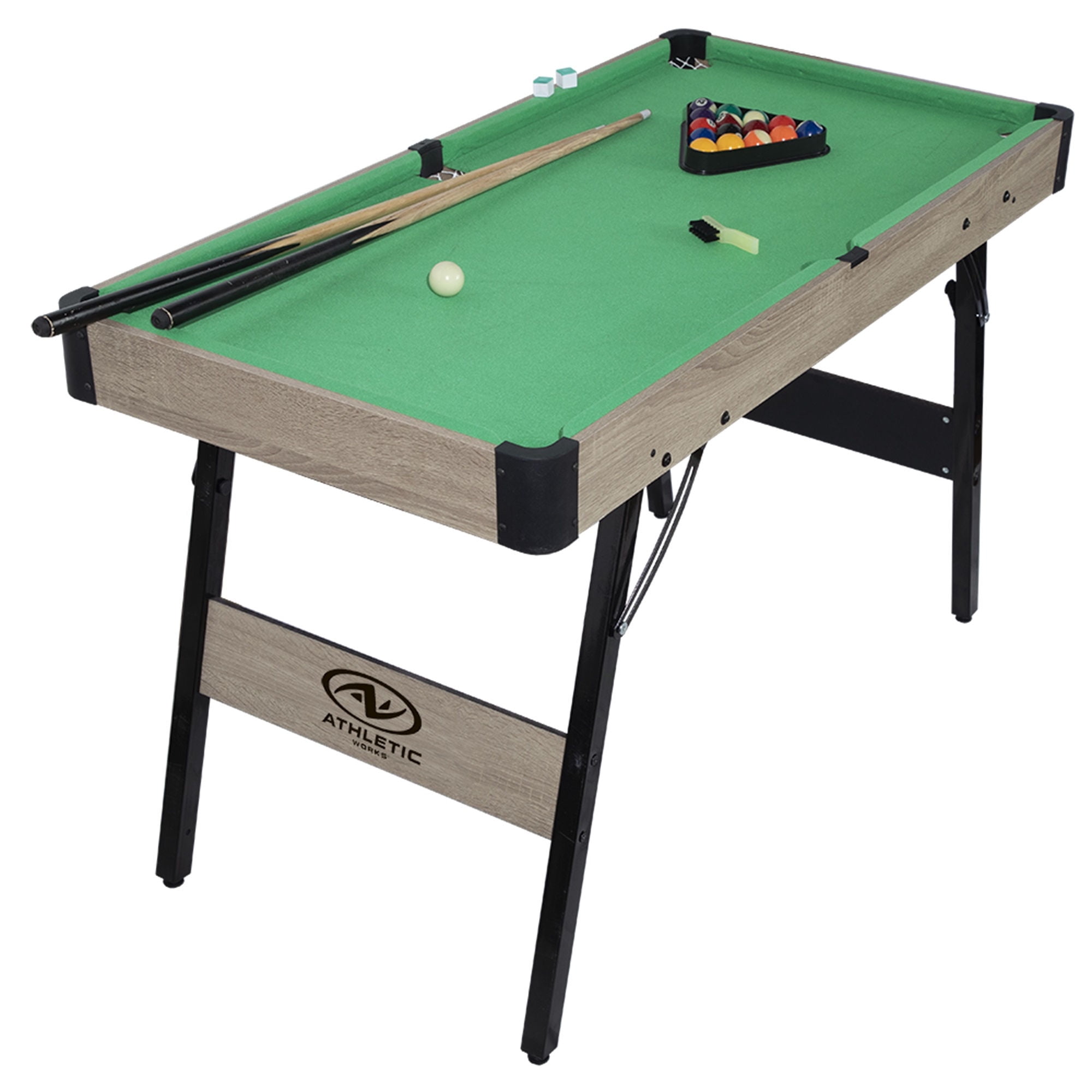 Athletic Works - Mesa De Billar De 48 Pulgadas Patas Plegables.