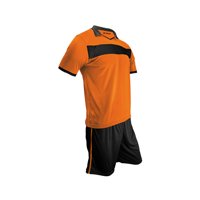 Snix - Polera De Futbol Zid Naranja Franja Negra Talla S