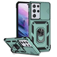 Estuche Gangxun Para Samsung Galaxy S21 Ultra, Soporte Giratorio 360°, Estilo Mecánico Y Magnético