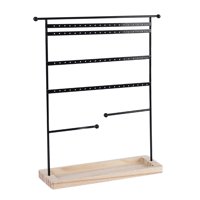 Ioensy - Escaparate Del Sostenedor Del Soporte Del Organizador De La Joyería De 80 Agujeros Para La Decoración Del Hogar Del Dormitorio