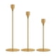 thumbnail image 4 of Taper Candle Holders Tall Home Decor Juego De 3 Candelabros Decorativos De Latón, 4 of 5