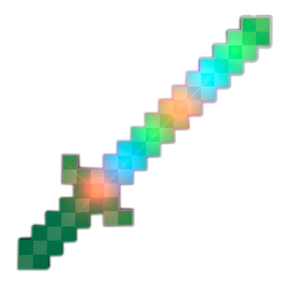 LED Sword Blinkee Pixelated Green Warrior con modo flash