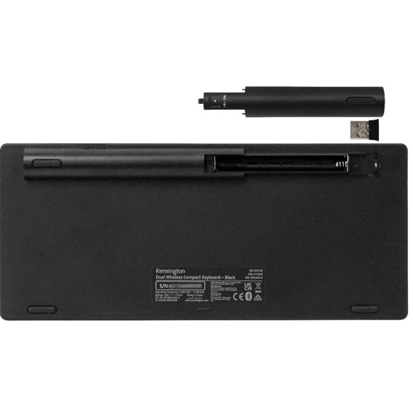 WIRELESS-K KENSINGTON Teclado Sin Cables 2,4Ghz BT v3.0/5.0 Negro USB incluye/2-AAA