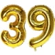 thumbnail image 1 of Balloon Number EBAIJQUO 39, papel de aluminio dorado de 100 cm, 1 of 6