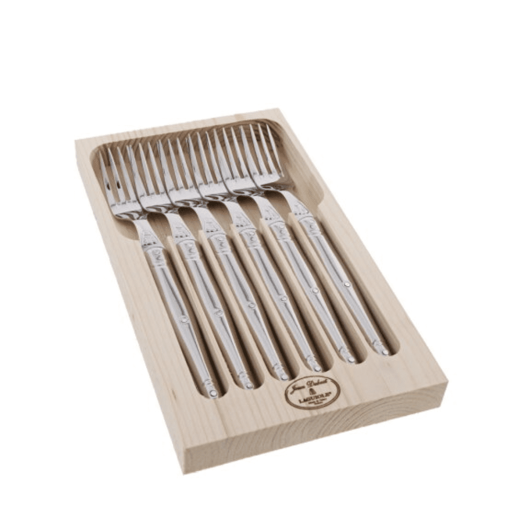 Laguiole Set 6 Tenedores Acero