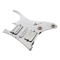 Magideal - Guitarra Pickguard Humbucker Coil Componentes Electrónicos Partes De Instrumentos Musicales, Pastilla De Guitarra Eléctrica Precableada Para Guitarras Blanco
