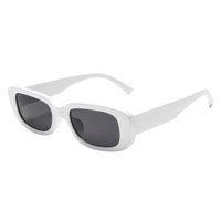 Novy - Gafas Lentes De Sol Retro Cuadrada Blanco