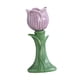 thumbnail image 5 of Candelabros Altos De Cerámica Para Mesa De Comedor, Festivos, Aniversarios, Morados, 5 of 5