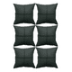 thumbnail image 2 of Pack 6 fundas de cojines almohada eco-cuero impermeable 43 cm color verde oscuro, 2 of 3