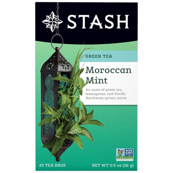 Té verde Stash Moroccan Mint, 20 bolsitas