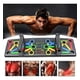 thumbnail image 1 of Tabla De Flexiones Push Up Board Soporte Ejercicios Multifuncion Brazos Pecho Hombros Espalda Plegable Fitness Gimnasio Casa Negro FIGOIMPORT, 1 of 10