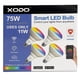 thumbnail image 2 of Bombillas LED Xodo BR30 E26 900LM Multicolor Paquete de 4, 2 of 5