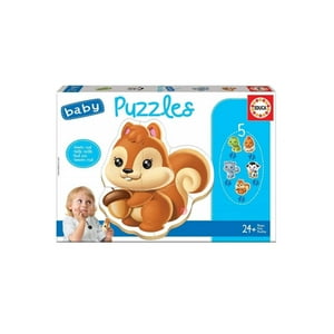 Educa Borras - Puzzle Infantil 3 A 5 Piezas Diseño 5 Animales - Ps