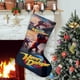 thumbnail image 1 of Henry Danger Tema: Calcetines de Navidad, fino lino blanco para colgar en escaleras y chimenea, decoración navideña para el hogar, regalo de Navidad.54cm×38cm, 1 of 5