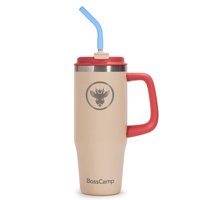Vaso Térmico Tumbler Mug Termo Bosscamp 1000Ml Tapa 2 En 1 Arena