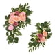 thumbnail image 5 of Arco de flores para boda, flor de seda, vegetación rústica, decoración versátil, de puerta de pared de recepción, decoración de fondo de hojas Rosa, 5 of 5