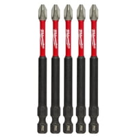 Milwaukee Set 5 Puntas Phillips Ph2 48-32-4564 3-1/2Pul