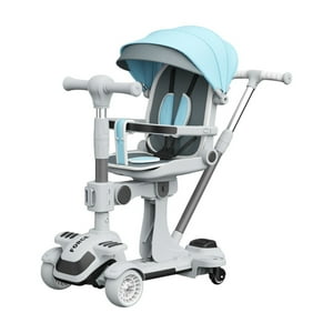 Triciclo Scooter 2 En 1 Lubabycas Azul