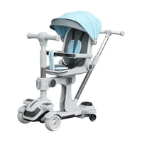 Triciclo Scooter 2 En 1 Lubabycas Azul