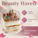 thumbnail image 5 of Organizador de Cosméticos Oizeir Grande con Tapa Transparente Blanca, 5 of 6