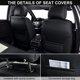 thumbnail image 3 of Fundas para asientos de coche TINRAIYANG – Juego completo de cuero negro y beige, 3 of 8