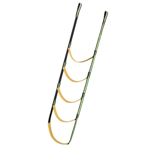 Magideal - Escalera De Cuerda De Ayuda Para Escalada, Equipo Para Trepar Árboles, Nailon, Deportes Al Aire Libre Con Tiras Reflectantes, Resistente Y Portátil, A 5 Pasos